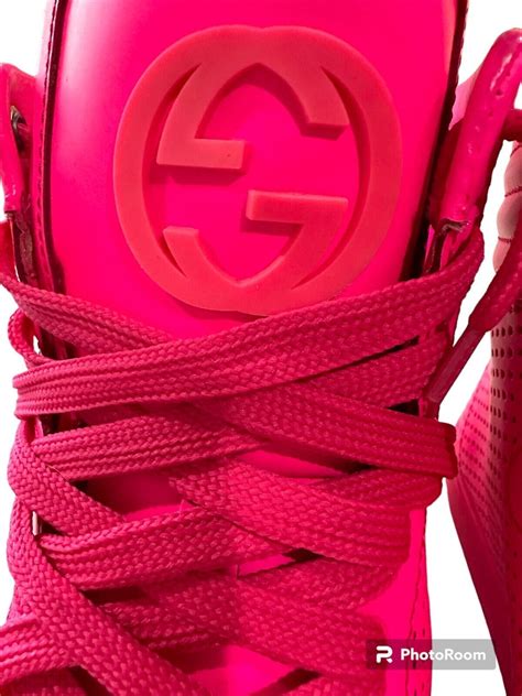 neon pink coda gucci sneakers|GUCCI Re.